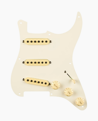 Fender Pre-Wired Eric Johnson Strat Pickguard - Parchment 8 Hole PG
