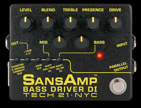 Tech 21 SansAmp Bass Driver V2 DI Effects Pedal