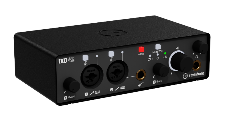 Steinberg IXO 22 2x2 Audio Interface - Black Noir - Huber Breese Music Steinberg IXO 22 2x2 Audio Interface - Black Noir - Huber Breese Music