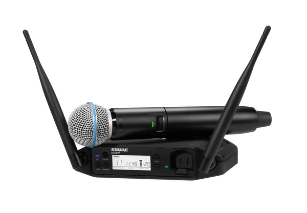 Shure GLXD24+/B58 Digital Wireless Handheld System with BETA®58A Vocal Microphone