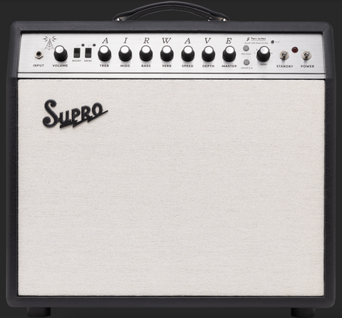 Supro Airwave Guitar Combo Amplifier - Black and Cream