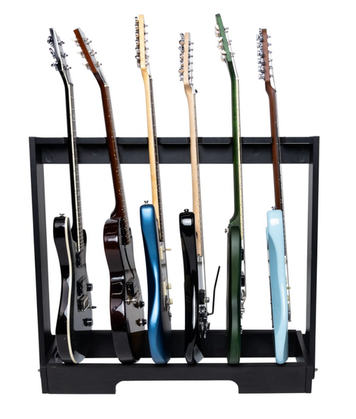 Gator Wooden Guitar Rack GFW-GTR-WD6RK-BLK - Black