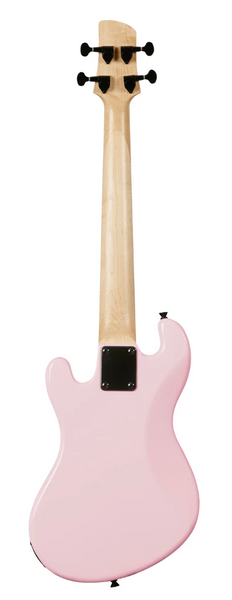 Kala Solid Body U-Bass 4-String Electric Bass Guitar - Pale Pink