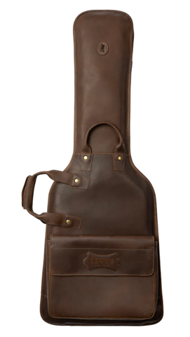 Levys Leather Electric Guitar Bag - Brown
