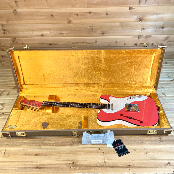 Fender 2019 LTD Two-Tone Thinline Telecaster Electric Guitar - Fiesta Red