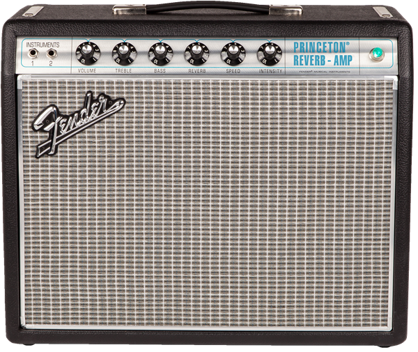 Fender '68 Custom Princeton Guitar Amplifier - Silver/Blue