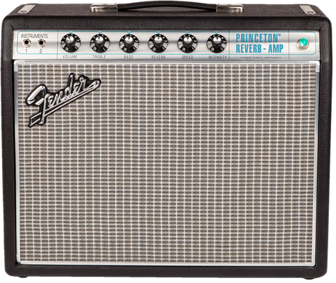 Fender '68 Custom Princeton Guitar Amplifier - Silver/Blue