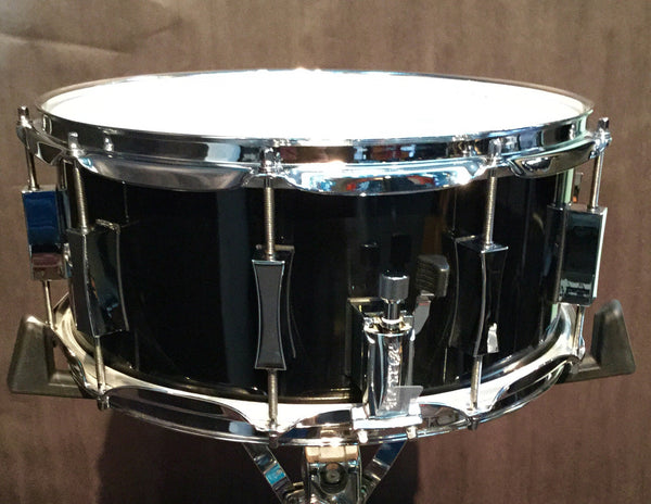 Pork Pie 6 x 14" Vintage Black Laquer Maple Snare Drum