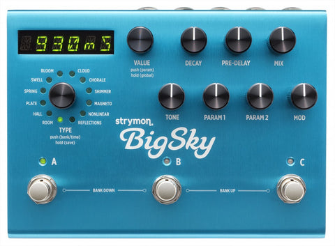 Strymon BigSky Multidimensional Reverb Effects Pedal