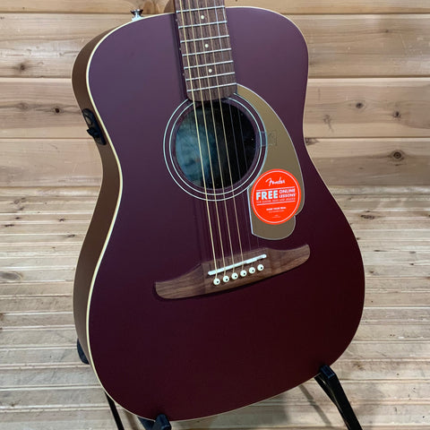 Fender Malibu Player Acoustic Guitar - Burgundy Satin