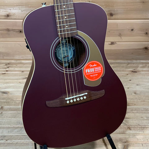 Fender Malibu Player Acoustic Guitar - Burgundy Satin