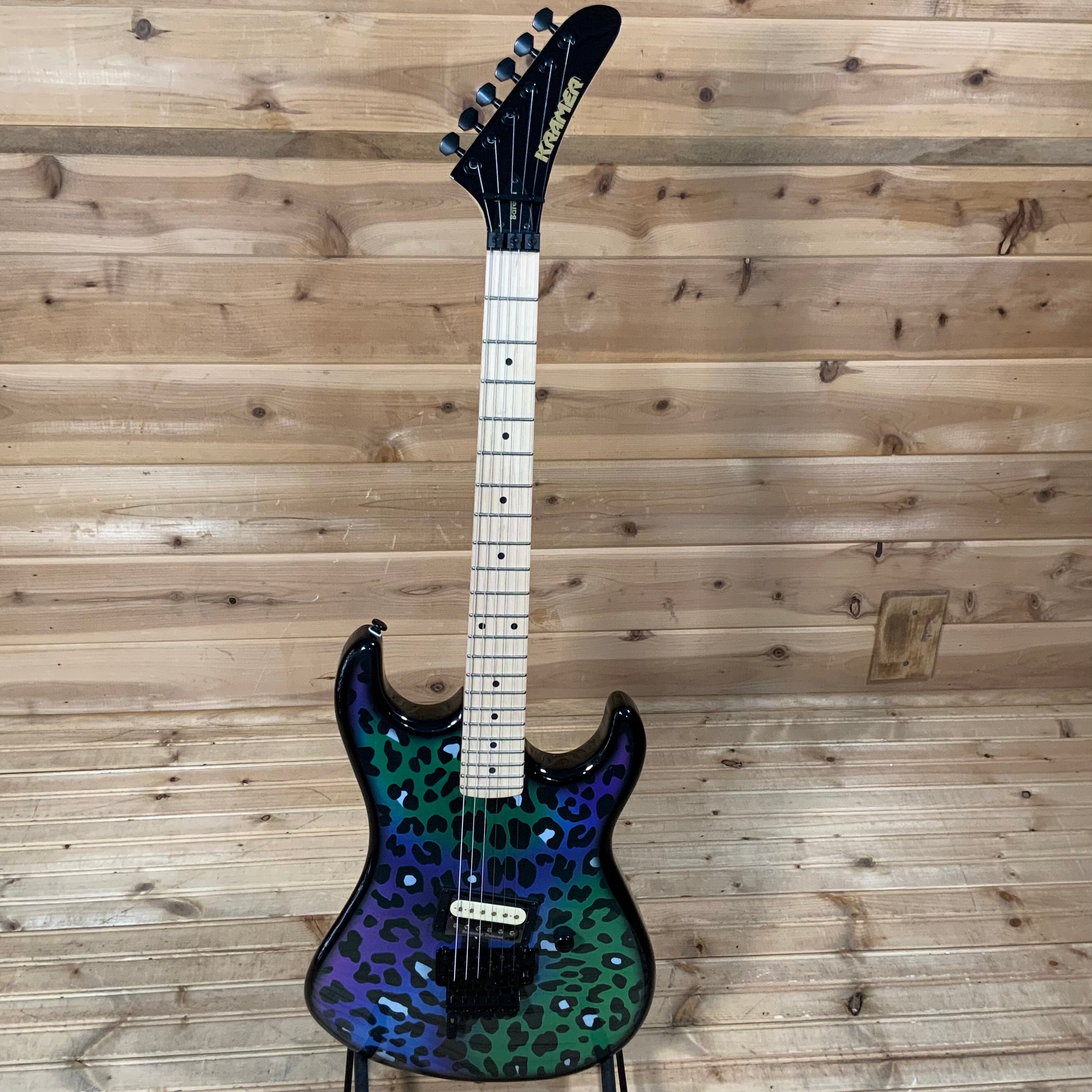 Kramer Baretta Custom Graphics “Feral Cat” Electric Guitar - Rainbow Leopard