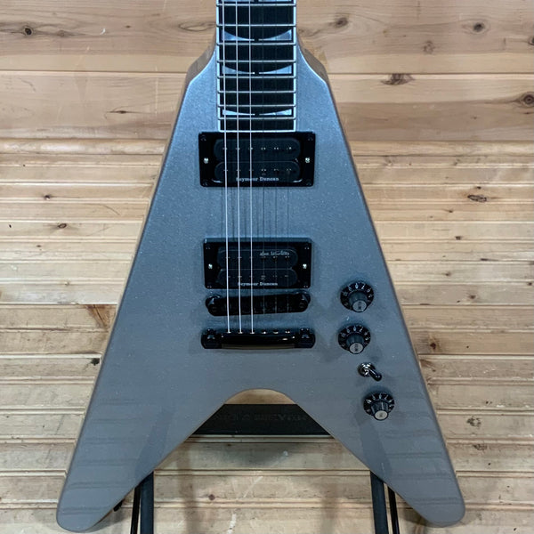Gibson Dave Mustaine Flying V EXP Electric Guitar - Silver Metallic