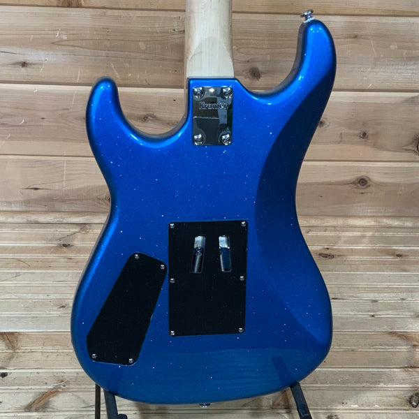 Kramer Baretta Custom Graphics “White Lotus” Electric Guitar - White Lotus Candy Blue