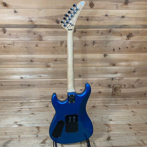 Kramer Baretta Custom Graphics “White Lotus” Electric Guitar - White Lotus Candy Blue