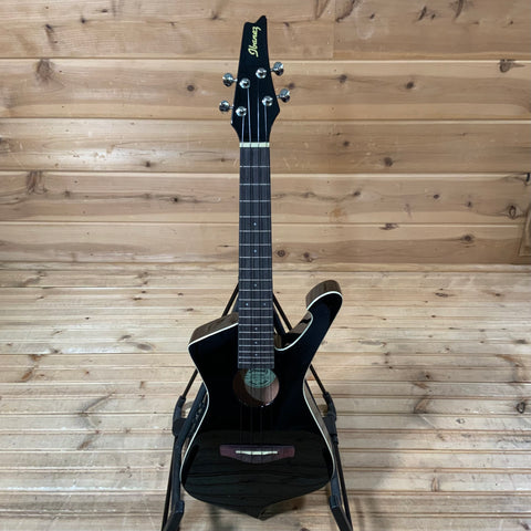 Ibanez UICT10 Iceman Tenor Ukulele - Black High Gloss
