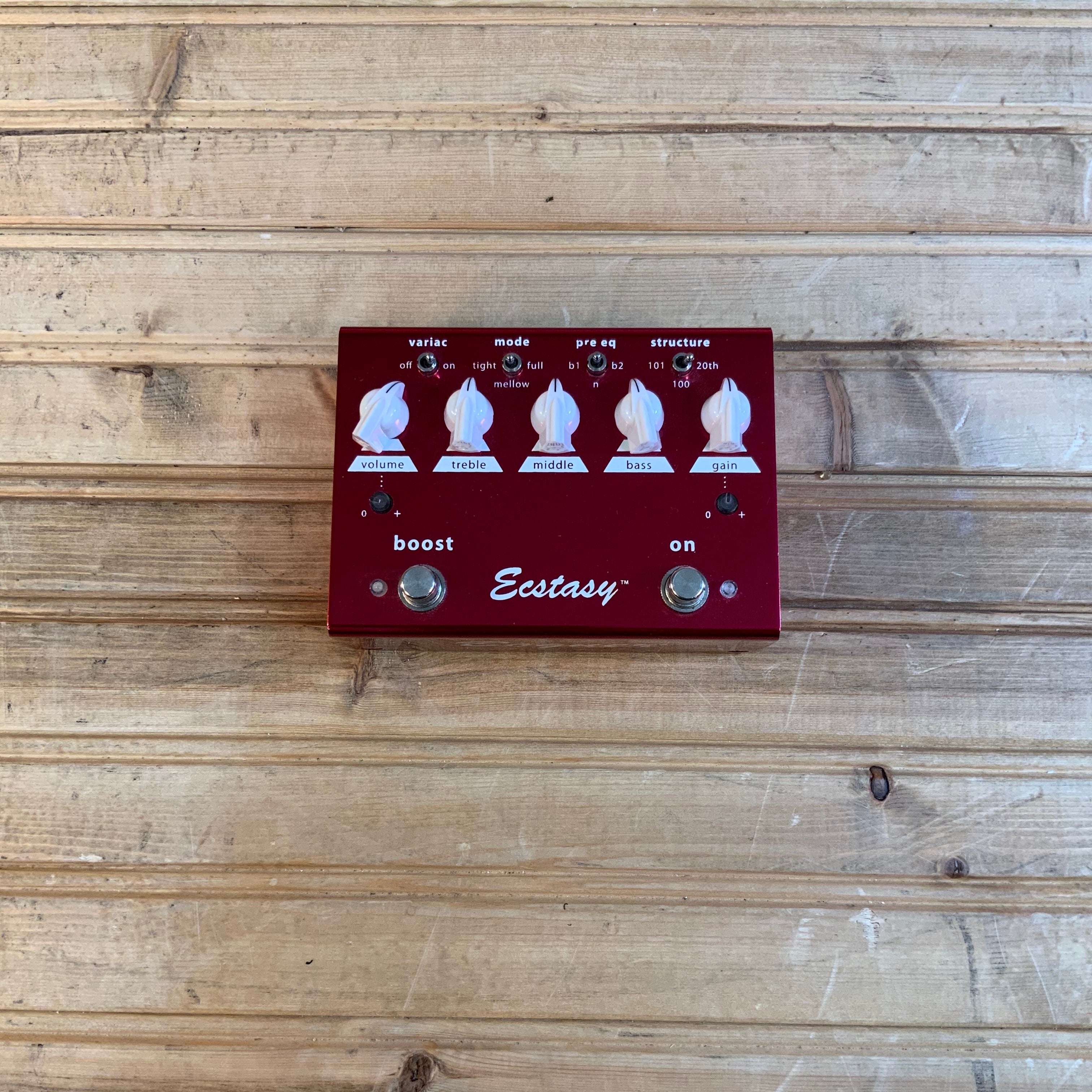 Bogner Ecstasy Red Overdrive Effects Pedal USED