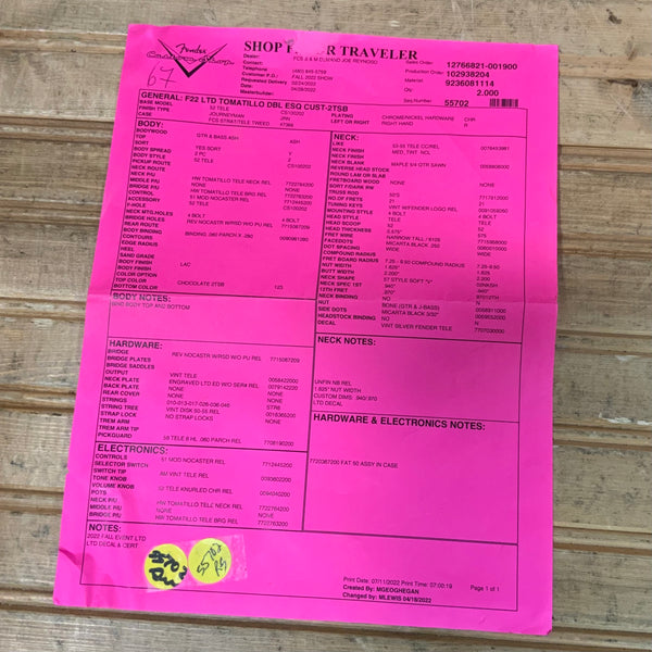 Fender Custom Shop LTD Tomatillo Telecaster Journeyman Relic Electric Guitar - Chocolate 2 Color Sunburst