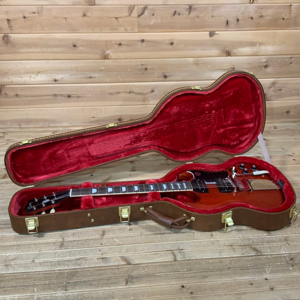 Gibson SG Standard '61 Maestro Vibrola Faded Electric Guitar - Vintage Cherry Satin