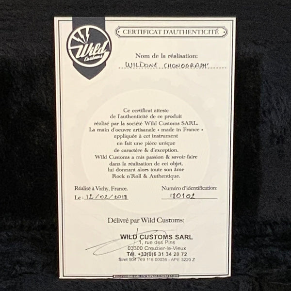 Wild Customs Wildone Chronograph Electric Guitar MINT - Sober/Chronograph Finish