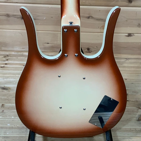 Danelectro '58 Longhorn Left Handed Bass - Copper Burst