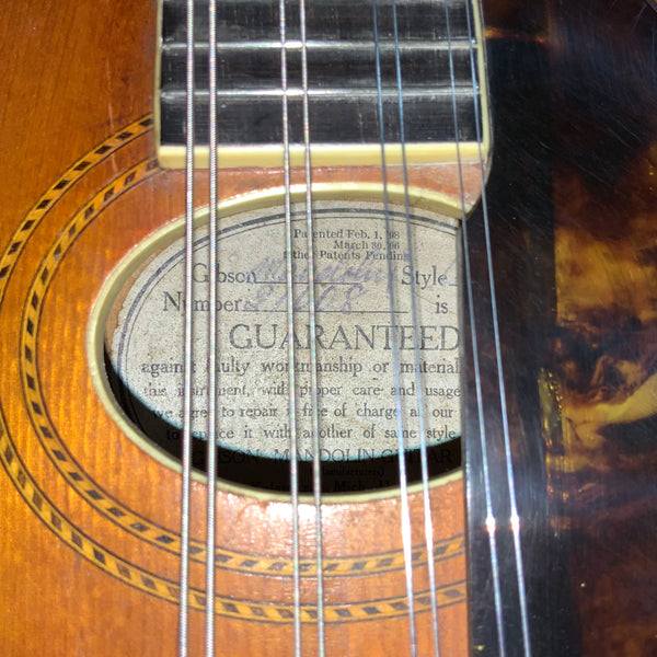 Gibson 1915 A-1 Mandolin VINTAGE - Natural