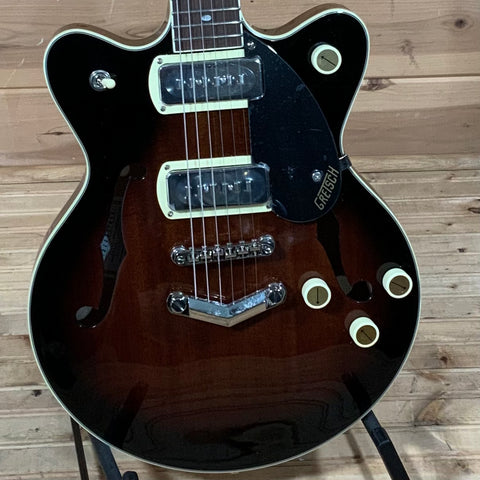 Gretsch G2655-P90 Streamliner Center Block Jr. Double-Cut P90 W/ V-Stoptail Electric Guitar - Brownstone