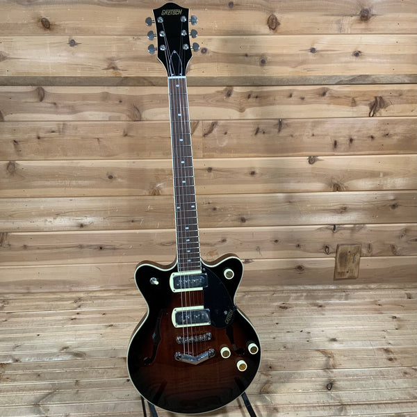 Gretsch G2655-P90 Streamliner Center Block Jr. Double-Cut P90 W/ V-Stoptail Electric Guitar - Brownstone