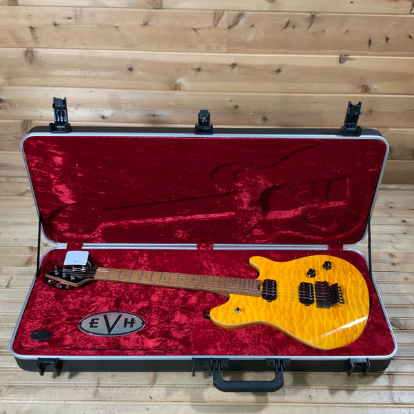 EVH Wolfgang Standard QM Electric Guitar - Transparent Amber