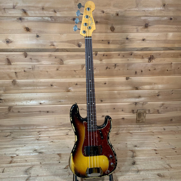 Fender Custom Shop 1962 Precision Heavy Relic Bass - 3 Tone Sunburst