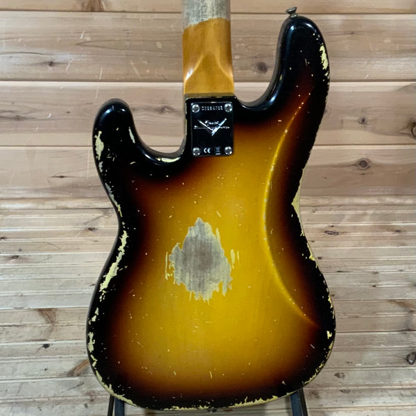 Fender Custom Shop 1962 Precision Heavy Relic Bass - 3 Tone Sunburst