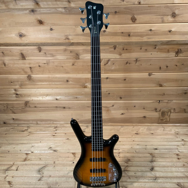 Warwick RockBass Corvette Classic 5-String Bass Guitar - Almond Sunburst Transparent High Polish