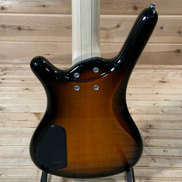 Warwick RockBass Corvette Classic 5-String Bass Guitar - Almond Sunburst Transparent High Polish