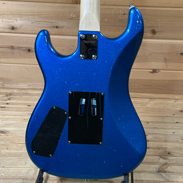 Kramer Baretta Custom Graphics “White Lotus” Electric Guitar - White Lotus Candy Blue