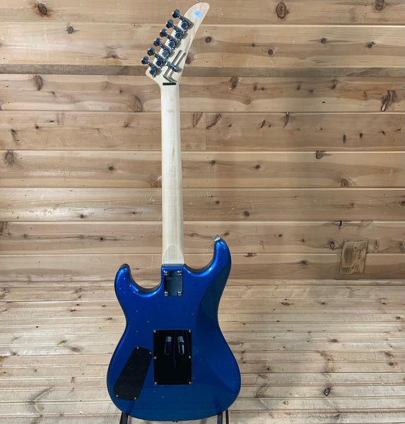 Kramer Baretta Custom Graphics “White Lotus” Electric Guitar - White Lotus Candy Blue