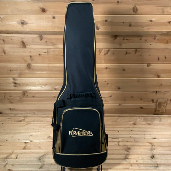 Kramer Baretta Custom Graphics “Danger Zone” Electric Guitar - Warning Tape on White Red