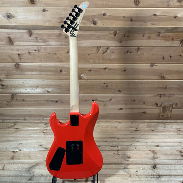 Kramer Baretta Custom Graphics “Danger Zone” Electric Guitar - Warning Tape on White Red