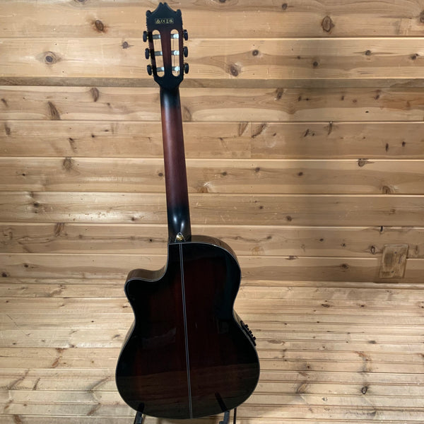 Ibanez GA35TCE Classical Acoustic Guitar - Dark Violin Sunburst