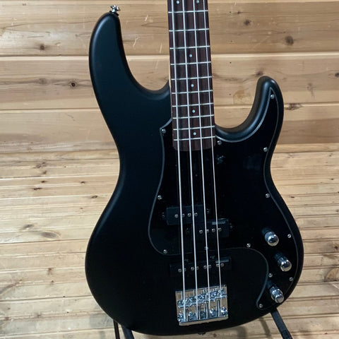 ESP LTD AP-204 4-String Electric Bass Guitar - Black Satin