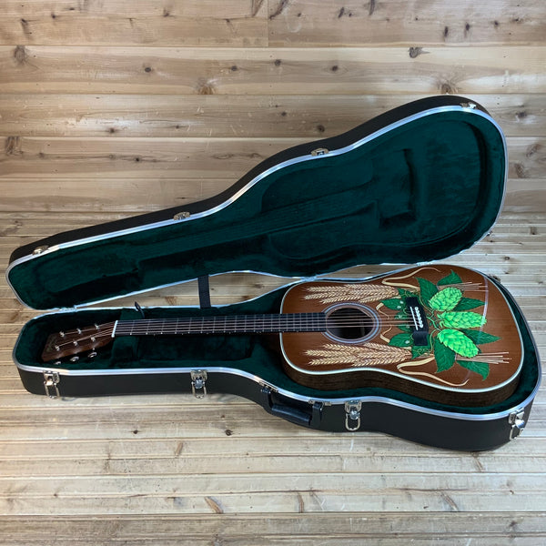Martin D-Robert Goetzl 1 Hand Painted HD-28 Acoustic Guitar - Hops And Barley