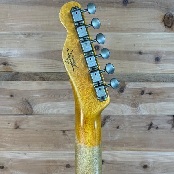 Fender Custom Shop 1960 Heavy Relic Telecaster Electric Guitar - Chocolate 3 Color Sunburst
