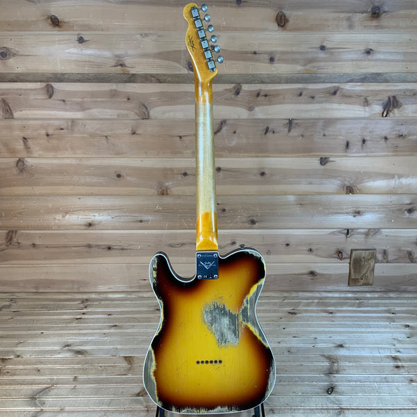 Fender Custom Shop 1960 Heavy Relic Telecaster Electric Guitar - Chocolate 3 Color Sunburst