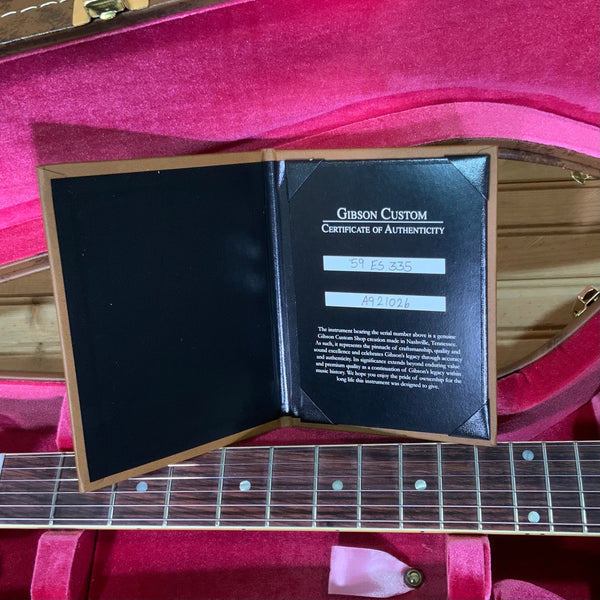 Gibson Custom Shop 1959 ES-335 Reissue Electric Guitar - Vintage Natural