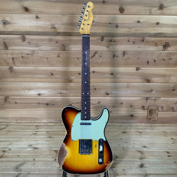Fender Custom Shop 1960 Telecaster Heavy Relic Electric Guitar - Chocolate 3 Color Sunburst