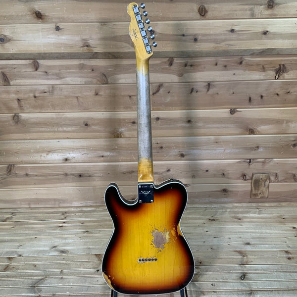 Fender Custom Shop 1960 Telecaster Heavy Relic Electric Guitar - Chocolate 3 Color Sunburst