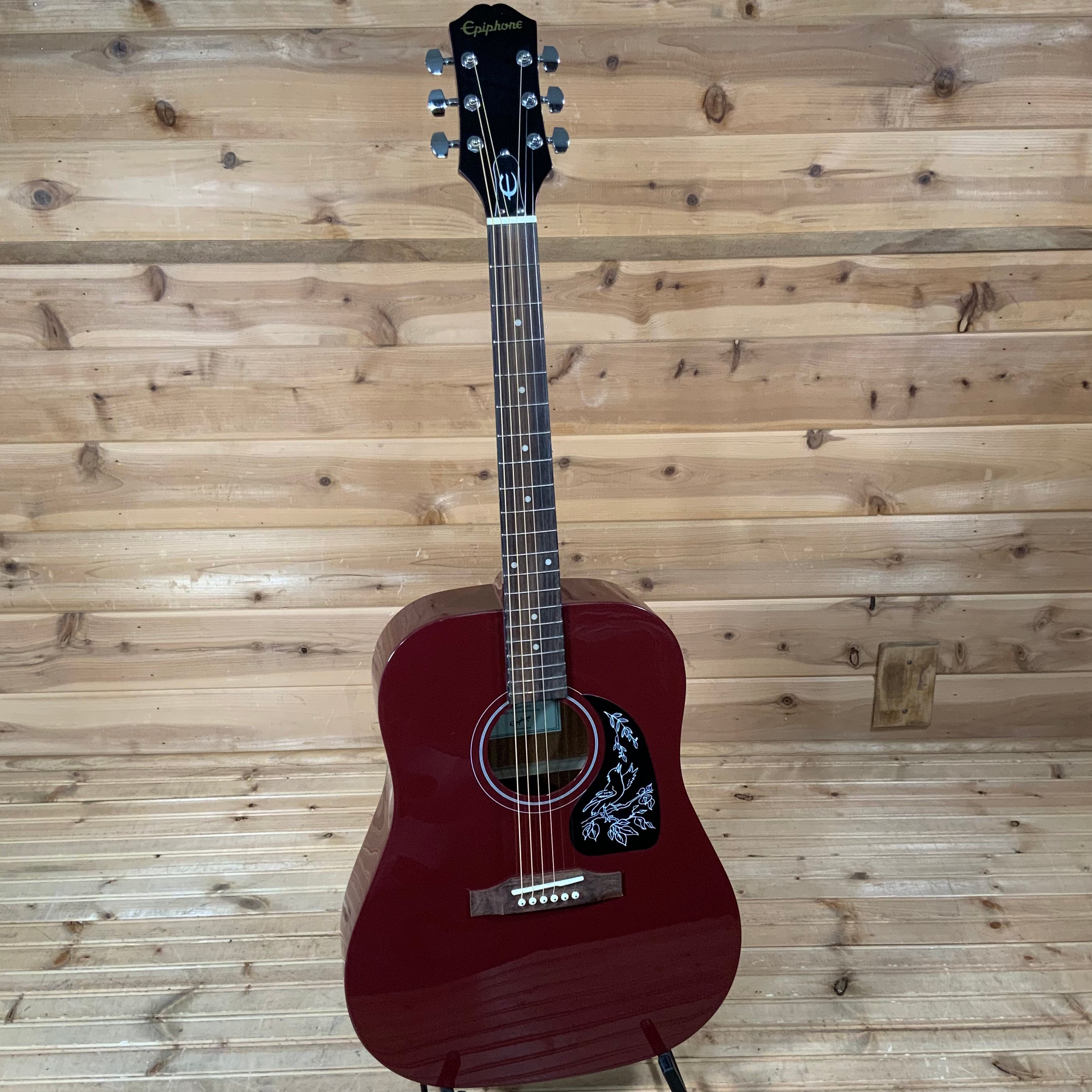 Epiphone Starling Square Shoulder Acoustic Guitar - Wine Red