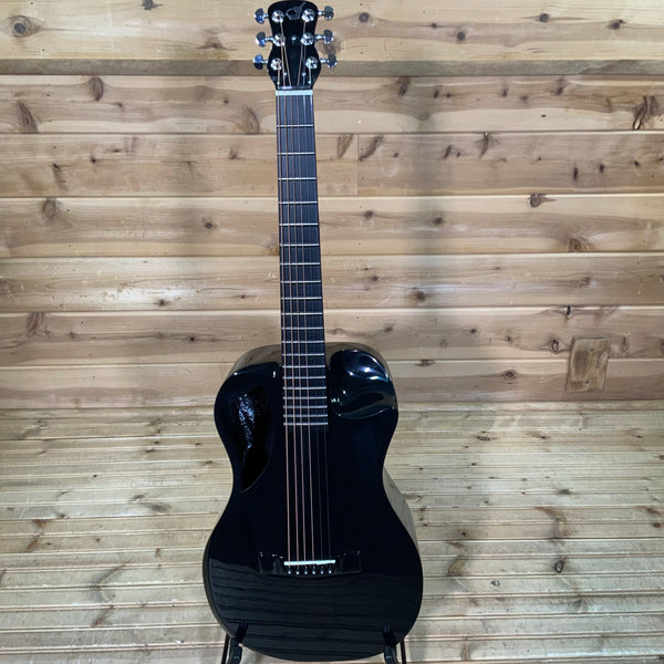 Journey Instruments OF660 Collapsible Carbon Fiber Acoustic Electric Travel Guitar - Gloss Black
