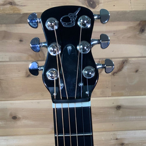 Journey Instruments OF660 Collapsible Carbon Fiber Acoustic Electric Travel Guitar - Gloss Black