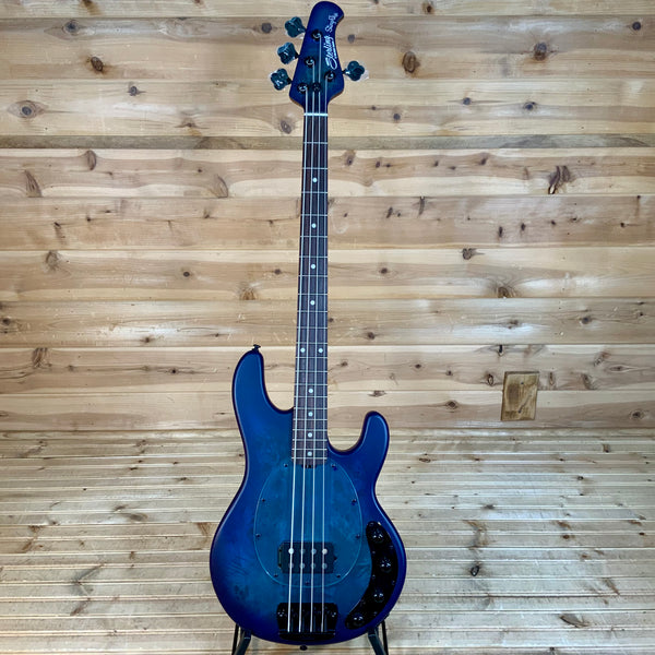 Sterling By Music Man Stingray RAY34 Electric Bass Guitar - Neptune Blue Satin