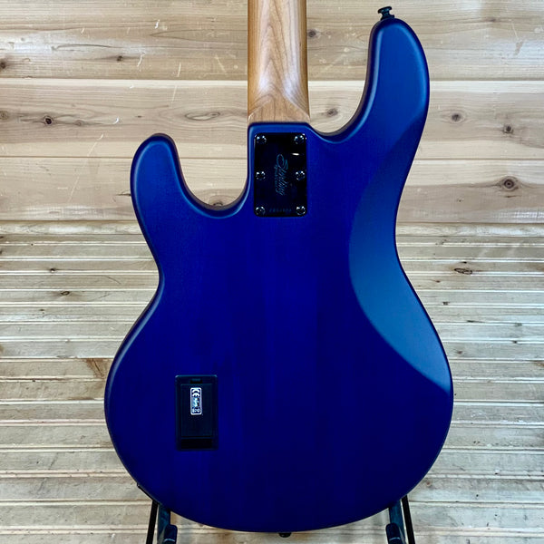 Sterling By Music Man Stingray RAY34 Electric Bass Guitar - Neptune Blue Satin